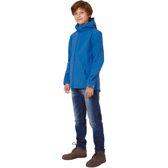 B&C | Giacca softshell con cappuccio per bambini B&C | Giacca softshell con cappuccio per bambini